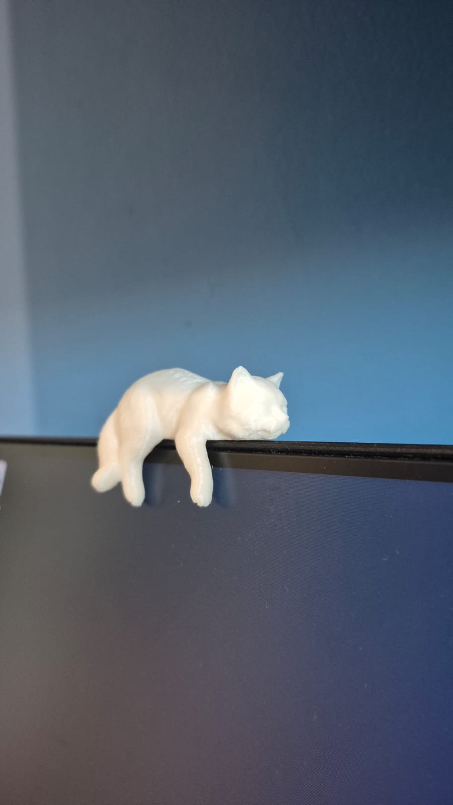 Enfeite Monitor Gato - Branco